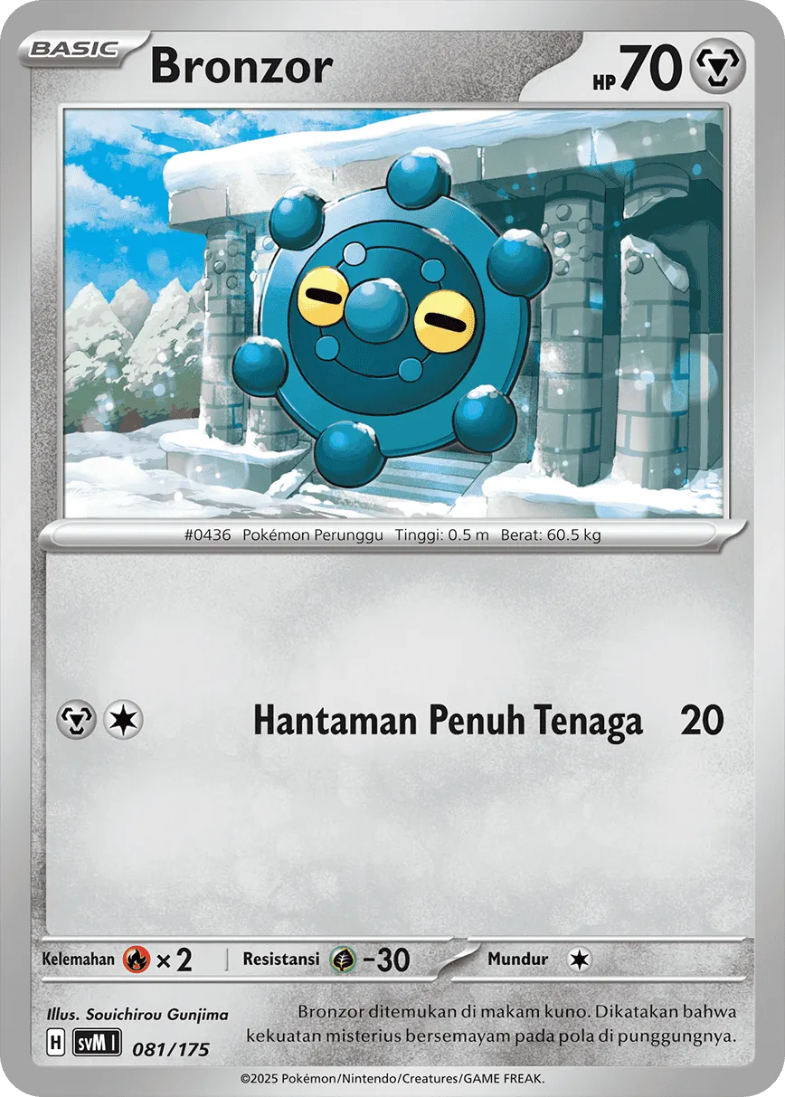 Bronzor 081 — Generations Starter Decks (Indonesian Pokémon TCG card)