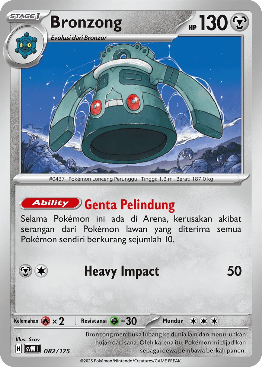 Bronzong 082 — Generations Starter Decks (Indonesian Pokémon TCG card)