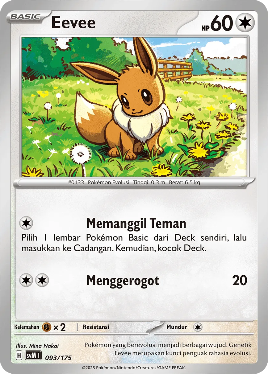 Eevee 093 — Generations Starter Decks (Indonesian Pokémon TCG card)
