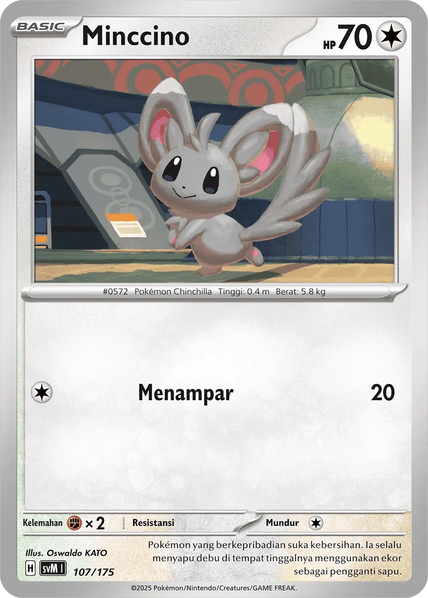 Minccino 107 — Generations Starter Decks (Indonesian Pokémon TCG card)