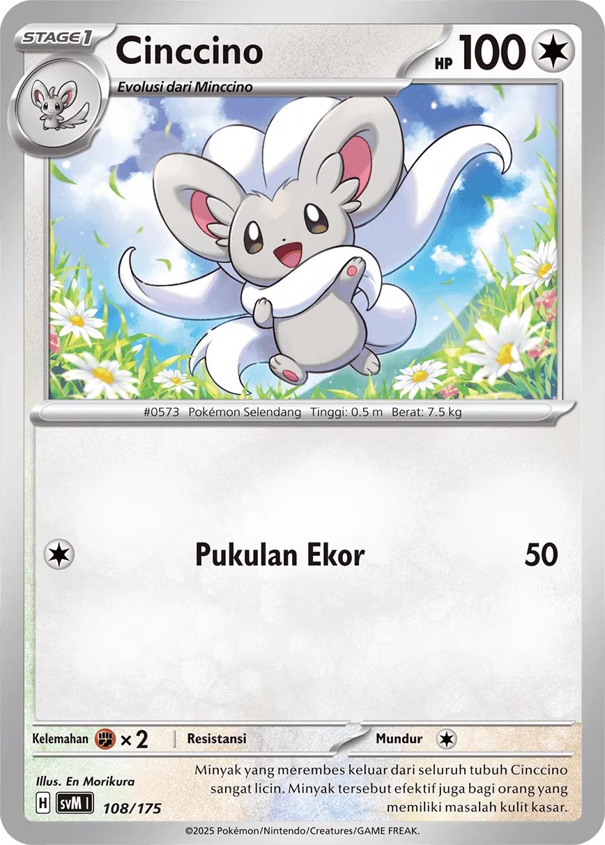 Cinccino 108 — Generations Starter Decks (Indonesian Pokémon TCG card)