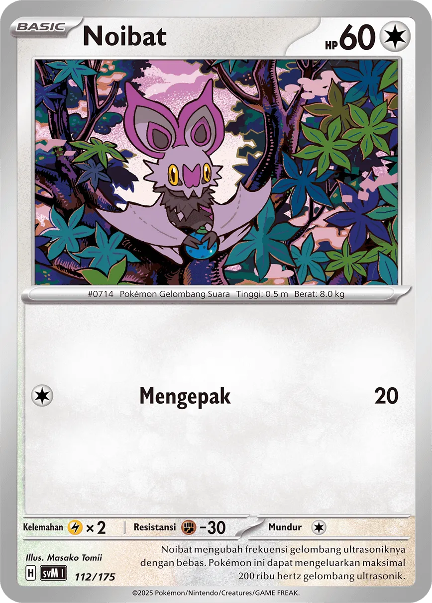 Noibat 112 — Generations Starter Decks (Indonesian Pokémon TCG card)
