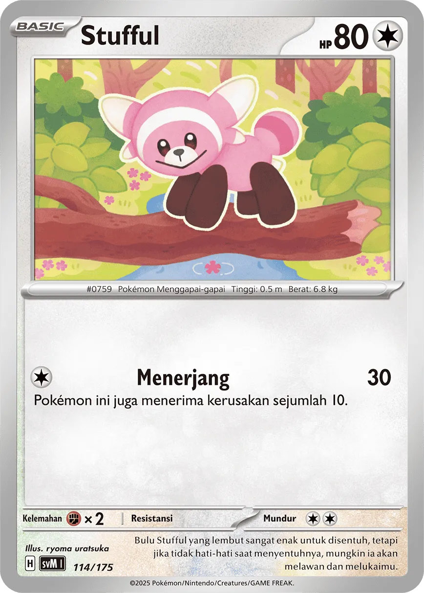 Stufful 114 — Generations Starter Decks (Indonesian Pokémon TCG card)