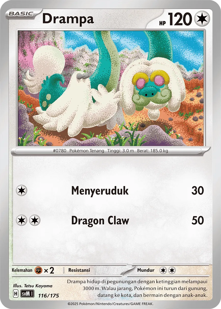 Drampa 116 — Generations Starter Decks (Indonesian Pokémon TCG card)