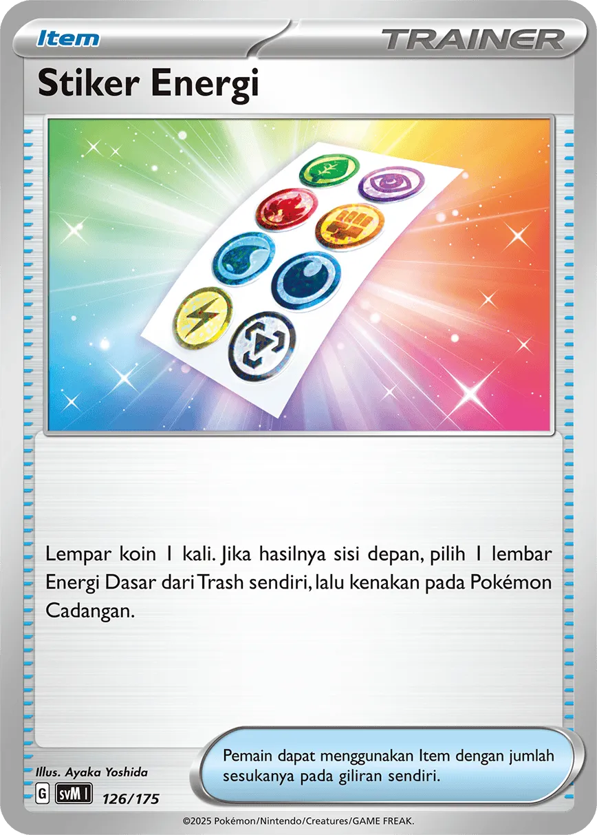 Energy Sticker 126 — Generations Starter Decks (Indonesian Pokémon TCG card)