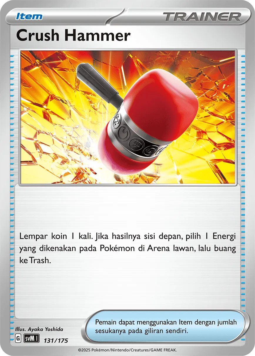 Crushing Hammer 131 — Generations Starter Decks (Indonesian Pokémon TCG card)