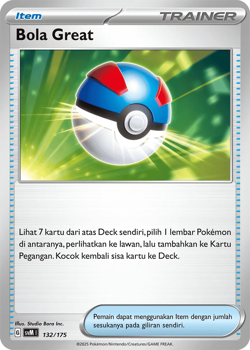 Great Ball 132 — Generations Starter Decks (Indonesian Pokémon TCG card)