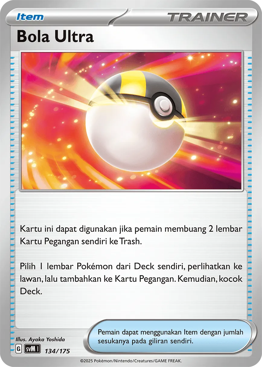 Ultra Ball 134 — Generations Starter Decks (Indonesian Pokémon TCG card)