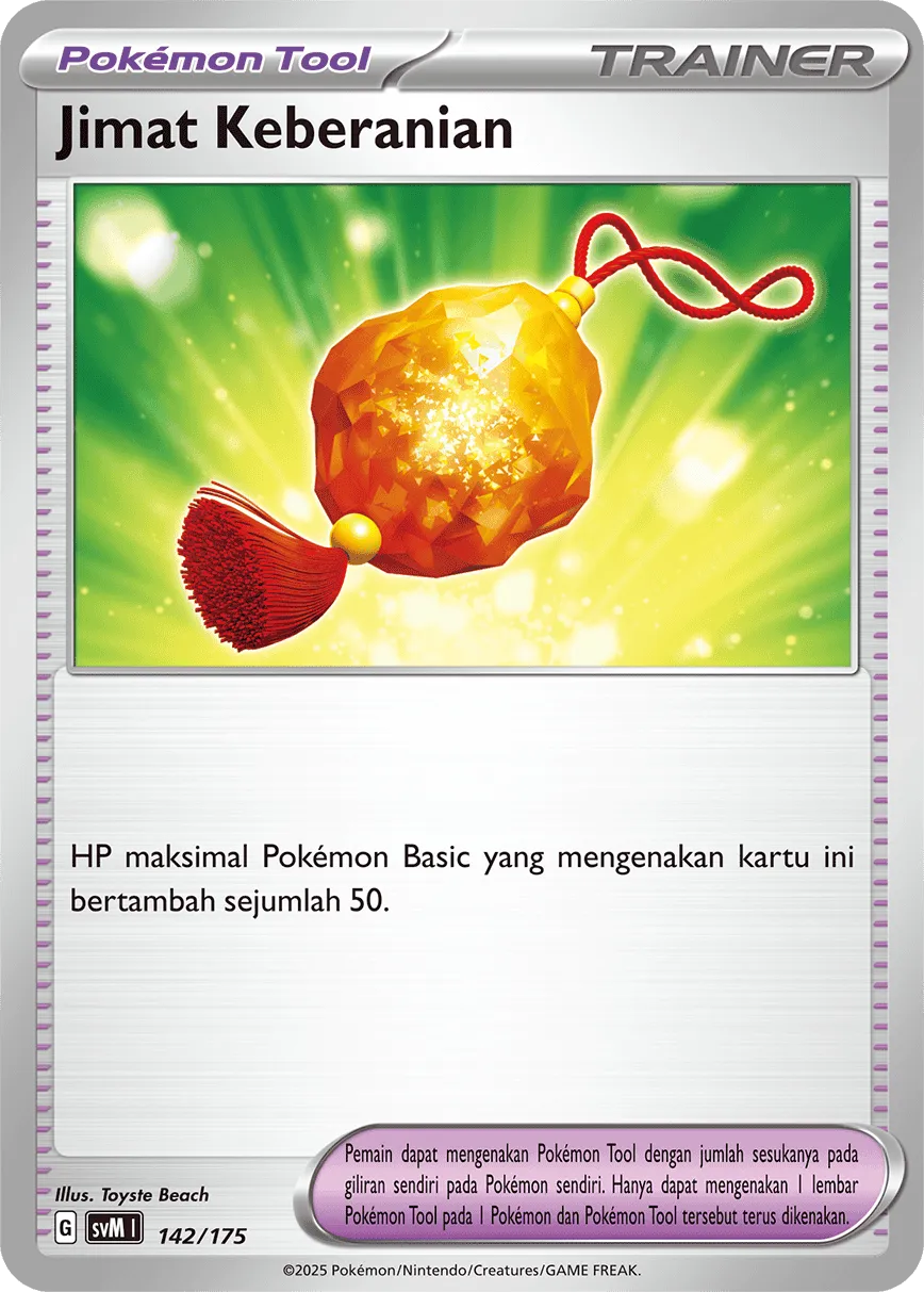 Bravery Charm 142 — Generations Starter Decks (Indonesian Pokémon TCG card)