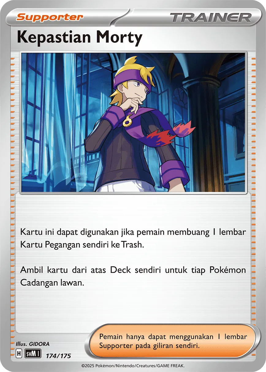 Morty's Conviction 174 — Generations Starter Decks (Indonesian Pokémon TCG card)