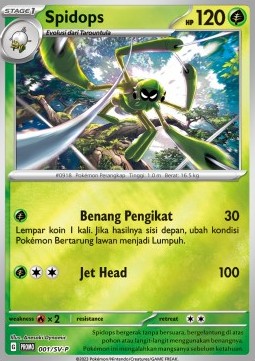 Spidops 001 — Scarlet & Violet Indonesian Promos Singles (Indonesian Pokémon TCG card)