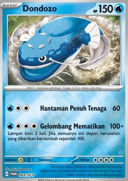 Dondozo 003 — Scarlet & Violet Indonesian Promos Singles (Indonesian Pokémon TCG card)