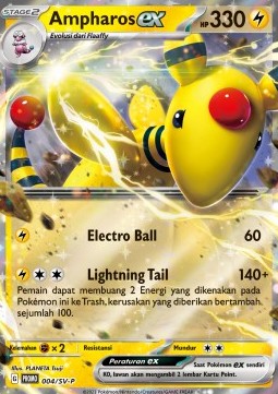 Ampharos ex 004 — Scarlet & Violet Indonesian Promos Singles (Indonesian Pokémon TCG card)