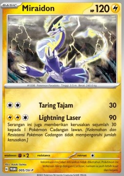 Miraidon 005 — Scarlet & Violet Indonesian Promos Singles (Indonesian Pokémon TCG card)