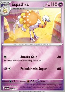 Espathra 007 — Scarlet & Violet Indonesian Promos Singles (Indonesian Pokémon TCG card)