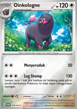 Oinkologne 010 — Scarlet & Violet Indonesian Promos Singles (Indonesian Pokémon TCG card)