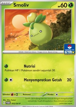 Smoliv 012 — Scarlet & Violet Indonesian Promos Singles (Indonesian Pokémon TCG card)
