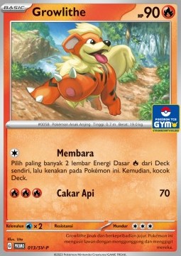 Growlithe 013 — Scarlet & Violet Indonesian Promos Singles (Indonesian Pokémon TCG card)
