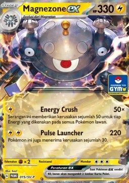 Magnezone ex 015 — Scarlet & Violet Indonesian Promos Singles (Indonesian Pokémon TCG card)