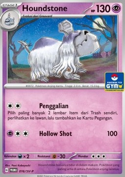 Houndstone 016 — Scarlet & Violet Indonesian Promos Singles (Indonesian Pokémon TCG card)