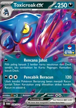Toxicroak ex 018 — Scarlet & Violet Indonesian Promos Singles (Indonesian Pokémon TCG card)