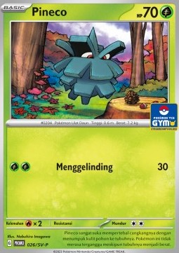 Pineco 026 — Scarlet & Violet Indonesian Promos Singles (Indonesian Pokémon TCG card)
