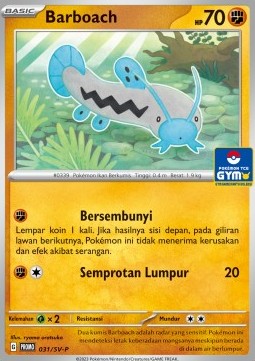 Barboach 031 — Scarlet & Violet Indonesian Promos Singles (Indonesian Pokémon TCG card)