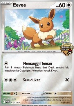 Eevee 038 — Scarlet & Violet Indonesian Promos Singles (Indonesian Pokémon TCG card)