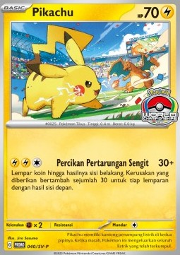 Pikachu 040 — Scarlet & Violet Indonesian Promos Singles (Indonesian Pokémon TCG card)