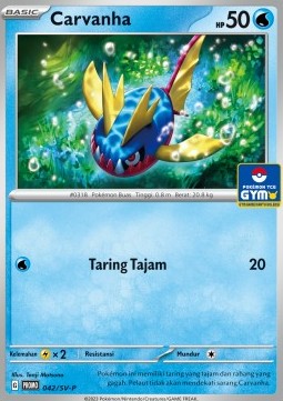 Carvanha 042 — Scarlet & Violet Indonesian Promos Singles (Indonesian Pokémon TCG card)