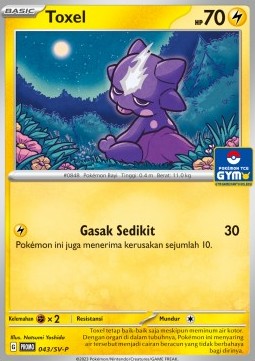Toxel 043 — Scarlet & Violet Indonesian Promos Singles (Indonesian Pokémon TCG card)