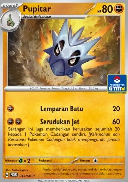 Pupitar 045 — Scarlet & Violet Indonesian Promos Singles (Indonesian Pokémon TCG card)
