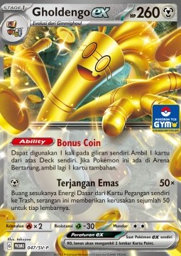 Gholdengo ex 047 — Scarlet & Violet Indonesian Promos Singles (Indonesian Pokémon TCG card)