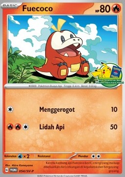 Fuecoco 054 — Scarlet & Violet Indonesian Promos Singles (Indonesian Pokémon TCG card)