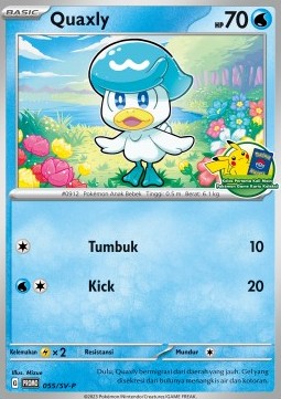 Quaxly 055 — Scarlet & Violet Indonesian Promos Singles (Indonesian Pokémon TCG card)