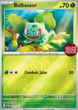 Bulbasaur 057 — Scarlet & Violet Indonesian Promos Singles (Indonesian Pokémon TCG card)