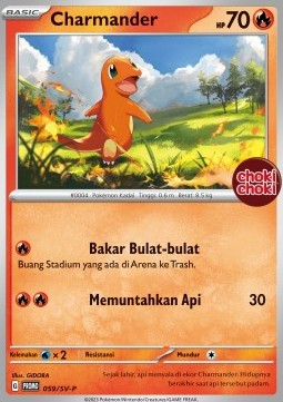 Charmander 059 — Scarlet & Violet Indonesian Promos Singles (Indonesian Pokémon TCG card)