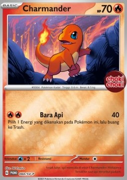 Charmander 060 — Scarlet & Violet Indonesian Promos Singles (Indonesian Pokémon TCG card)