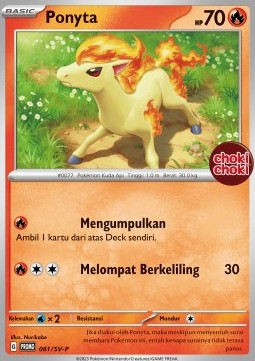 Ponyta 061 — Scarlet & Violet Indonesian Promos Singles (Indonesian Pokémon TCG card)