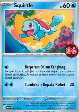 Squirtle 062 — Scarlet & Violet Indonesian Promos Singles (Indonesian Pokémon TCG card)