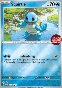 Squirtle 063 — Scarlet & Violet Indonesian Promos Singles (Indonesian Pokémon TCG card)