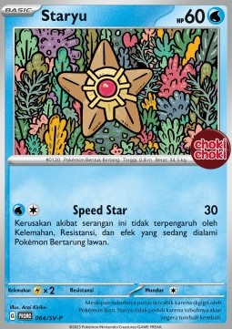 Staryu 064 — Scarlet & Violet Indonesian Promos Singles (Indonesian Pokémon TCG card)