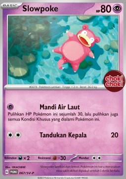 Slowpoke 067 — Scarlet & Violet Indonesian Promos Singles (Indonesian Pokémon TCG card)