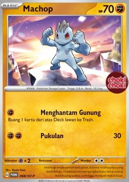 Machop 068 — Scarlet & Violet Indonesian Promos Singles (Indonesian Pokémon TCG card)