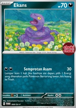 Ekans 069 — Scarlet & Violet Indonesian Promos Singles (Indonesian Pokémon TCG card)