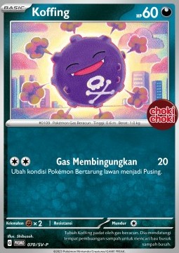 Koffing 070 — Scarlet & Violet Indonesian Promos Singles (Indonesian Pokémon TCG card)