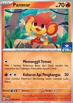 Pansear 080 — Scarlet & Violet Indonesian Promos Singles (Indonesian Pokémon TCG card)