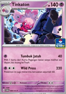 Tinkaton 084 — Scarlet & Violet Indonesian Promos Singles (Indonesian Pokémon TCG card)