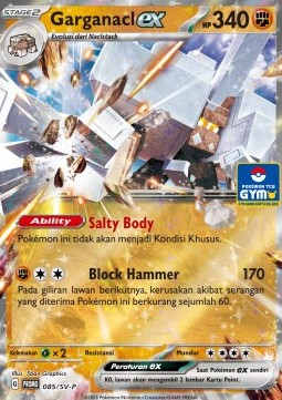 Garganacl ex 085 — Scarlet & Violet Indonesian Promos Singles (Indonesian Pokémon TCG card)