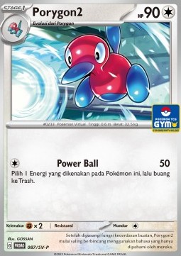 Porygon2 087 — Scarlet & Violet Indonesian Promos Singles (Indonesian Pokémon TCG card)